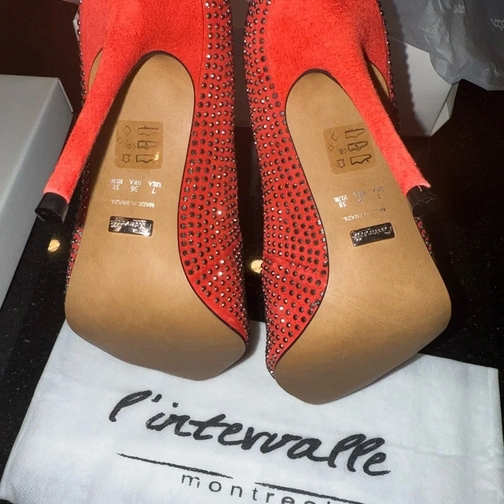 L'INTERVALLE Sparkling Red Heels - Picture 4 of 4